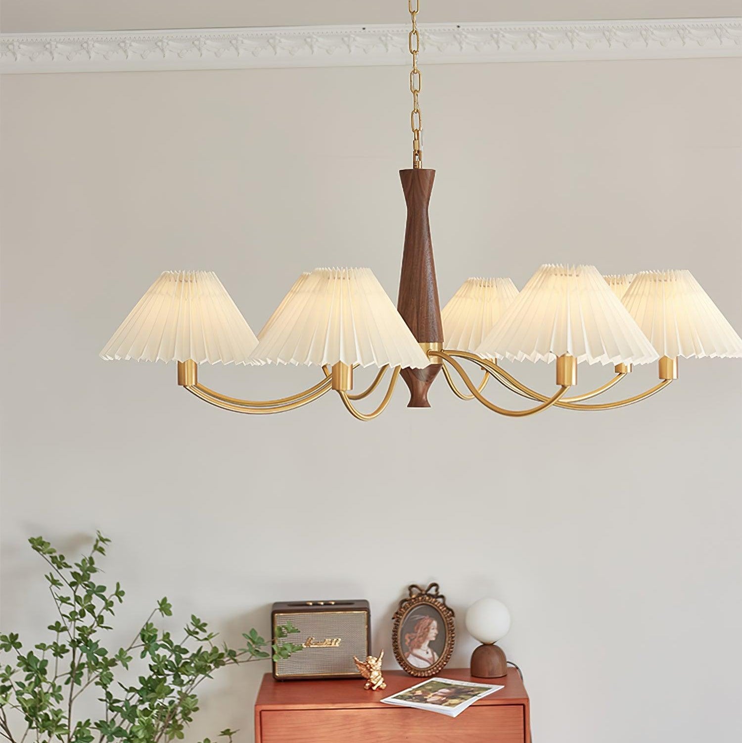 Pleated Chandelier