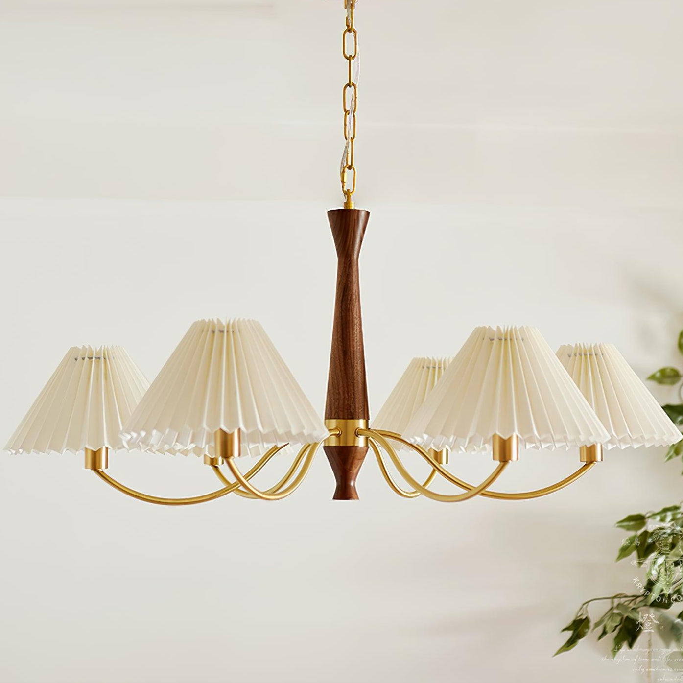 Pleated Chandelier