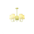 Pleated Fabric Matcha Chandelier