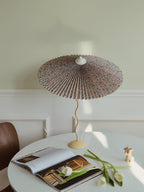 Pleated Hat Table Lamp