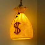 Prosperity Pouch Resin Pendant Lamp