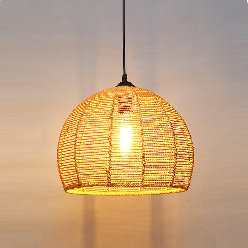 Retro Hemp Rope Interesting Pendant Light