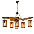 Retro Solid Wood Chandelier