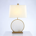 Roma White Marble Table Lamp