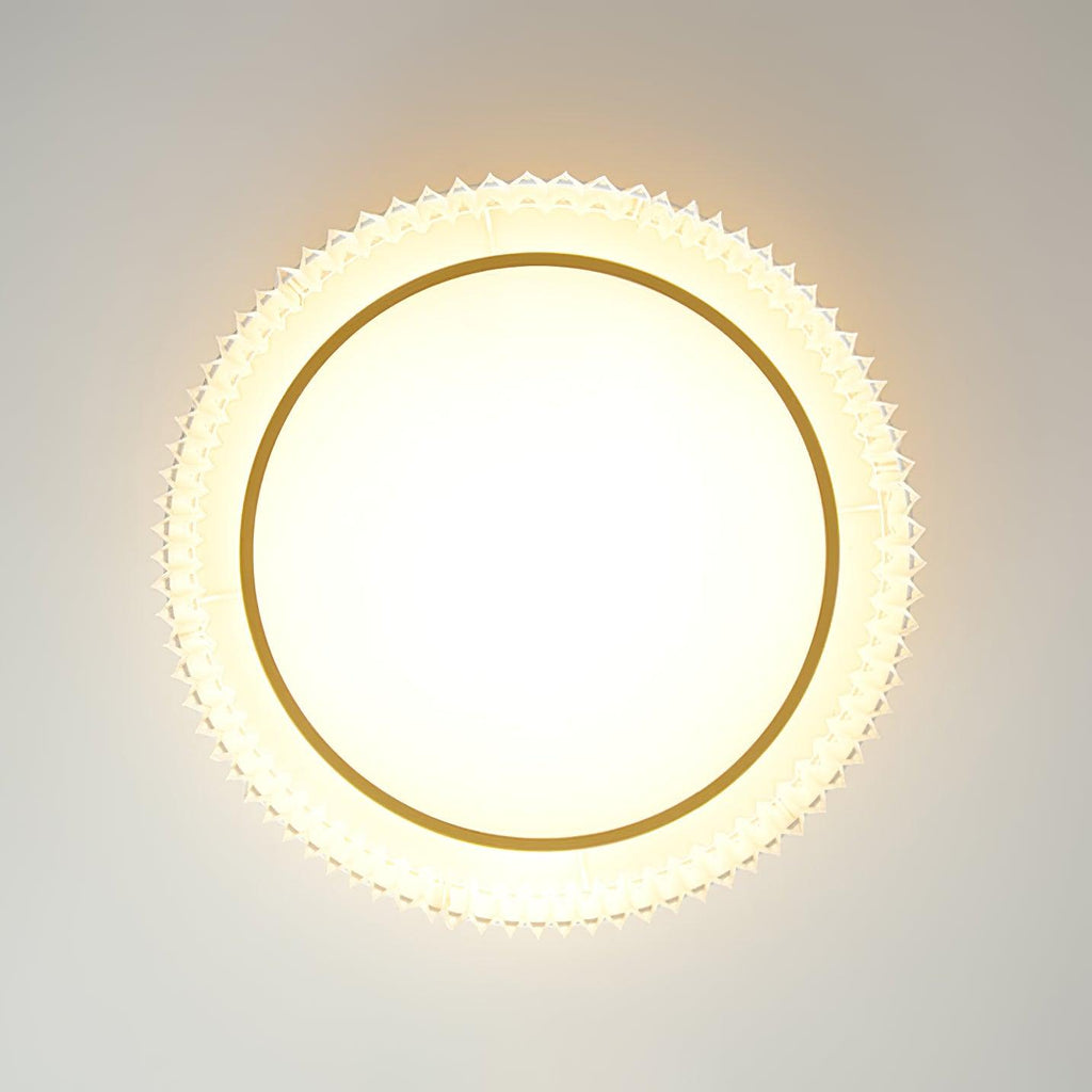 Round Pleated Ceiling Lamp