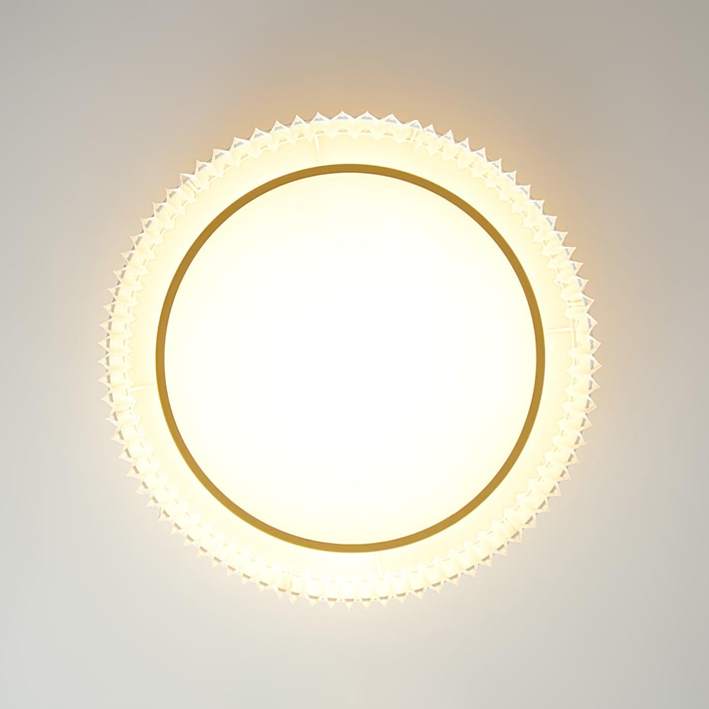Round Pleated Ceiling Lamp