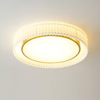 Round Pleated Ceiling Lamp