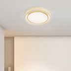 Round Pleated Ceiling Lamp