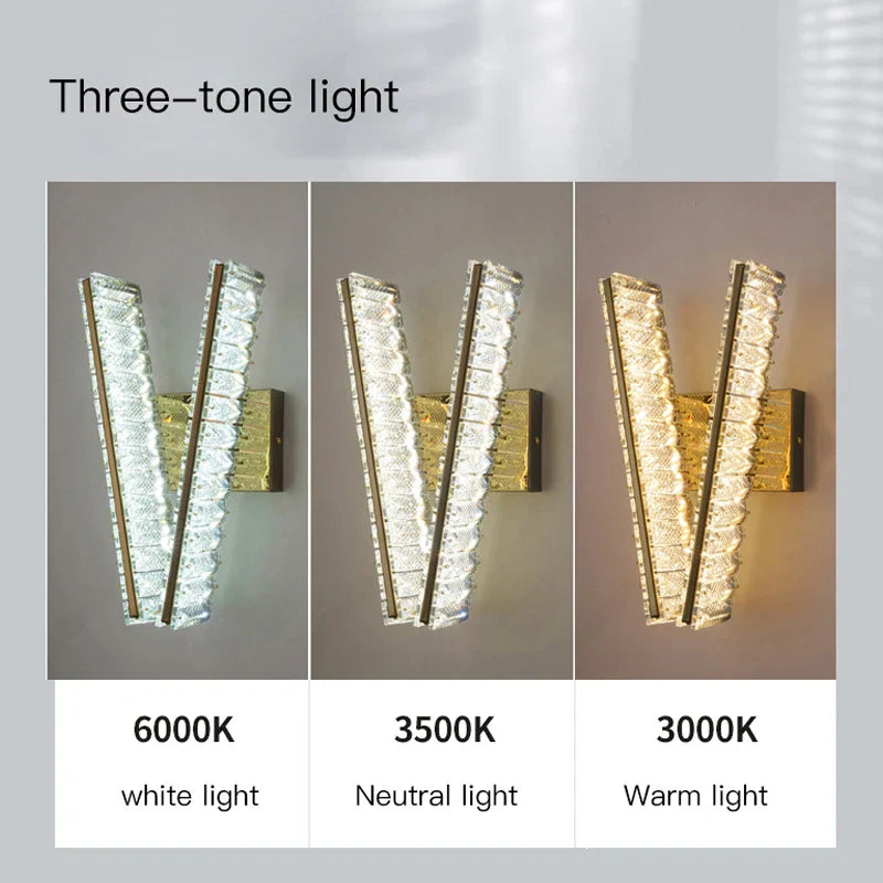 Crystal Wall Lamp: Elegant Lighting for Home, Hotel, or Office Decor