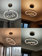 Diamond Ring Chandelier | Nordic Crystal Bedroom and Living Room Luxury Lamp