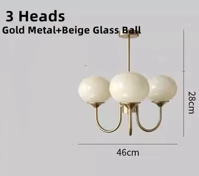 Glass Ball Chandelier: Creative Bauhaus Arts for Girls Bedroom & Home Decor