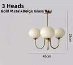 Glass Ball Chandelier: Creative Bauhaus Arts for Girls Bedroom & Home Decor