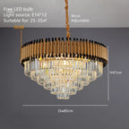 Luxury K9 Crystal Ceiling Chandelier: High-end LED Lighting for Home Decor