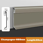 LED Skirting Line Aluminum Profile for Stylish Backlighting, Stair Lighting & Wall Trim