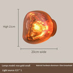 Glass LED Wall Lamp: Modern Lighting for Living Room, Hallway, Bedroom & Decor