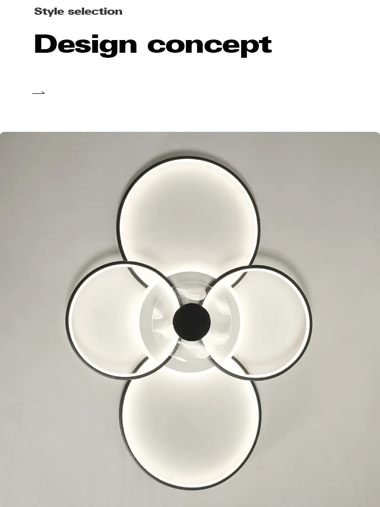 Modern Minimalist Ceiling Lamp for Living Room Bedroom Creative Lighting