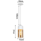 Glass Shade Pendant Light, Industrial Kitchen Restaurant Decor Lighting