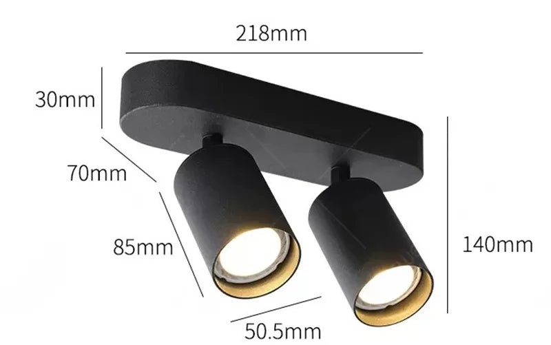 Rotatable GU10 LED Spot Ceiling Downlight - Nordic Creative Surface Mounted