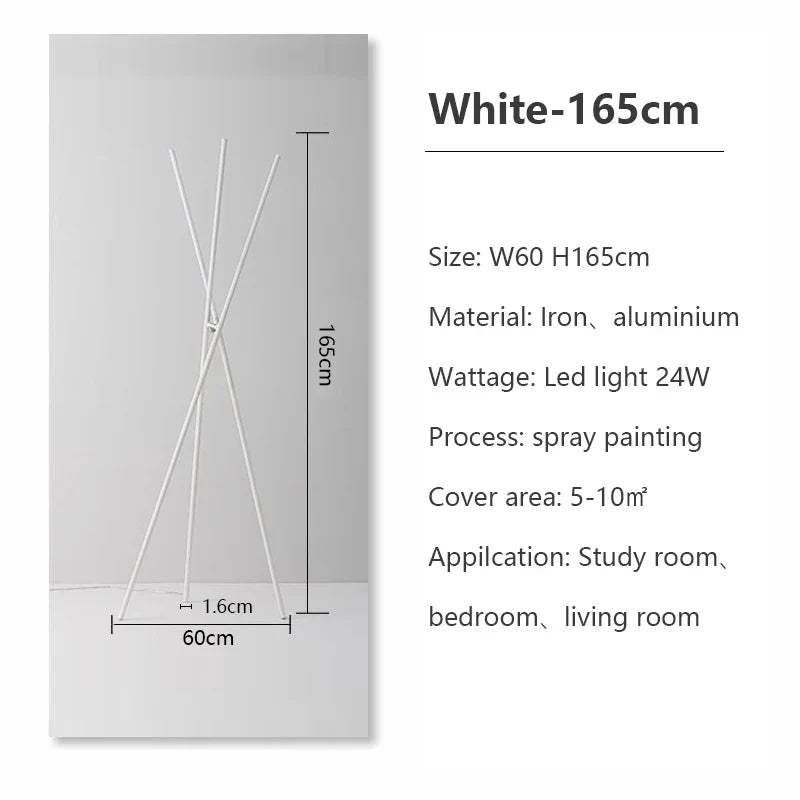 Modern Minimalist LED Floor Lamp for Living Room & Bedroom