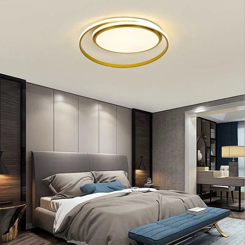 Minimalist LED Chandeliers Ceiling Lamp for Living Room Bedroom Study - Modern Surface Mounted Lighting