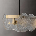 Art Glass Dining Table Chandelier: Modern Luxury LED Hanging Light Fixtures