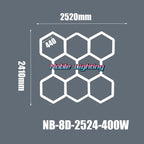 Honeycomb LED Ceiling Light for Car Showroom and Workshop