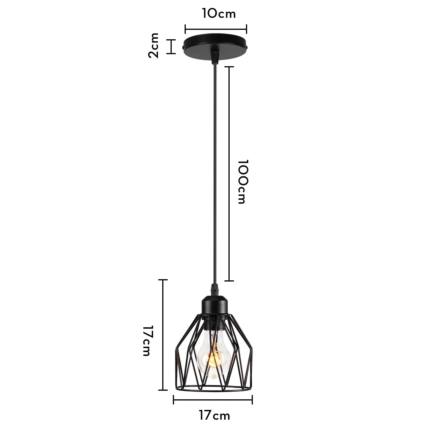 Industrial Loft Pendant LED Ceiling Light for Home Living Room Kitchen Decor