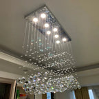 Crystal Chandelier LED Pendant Light for Living Room, Cafe, Office, Home