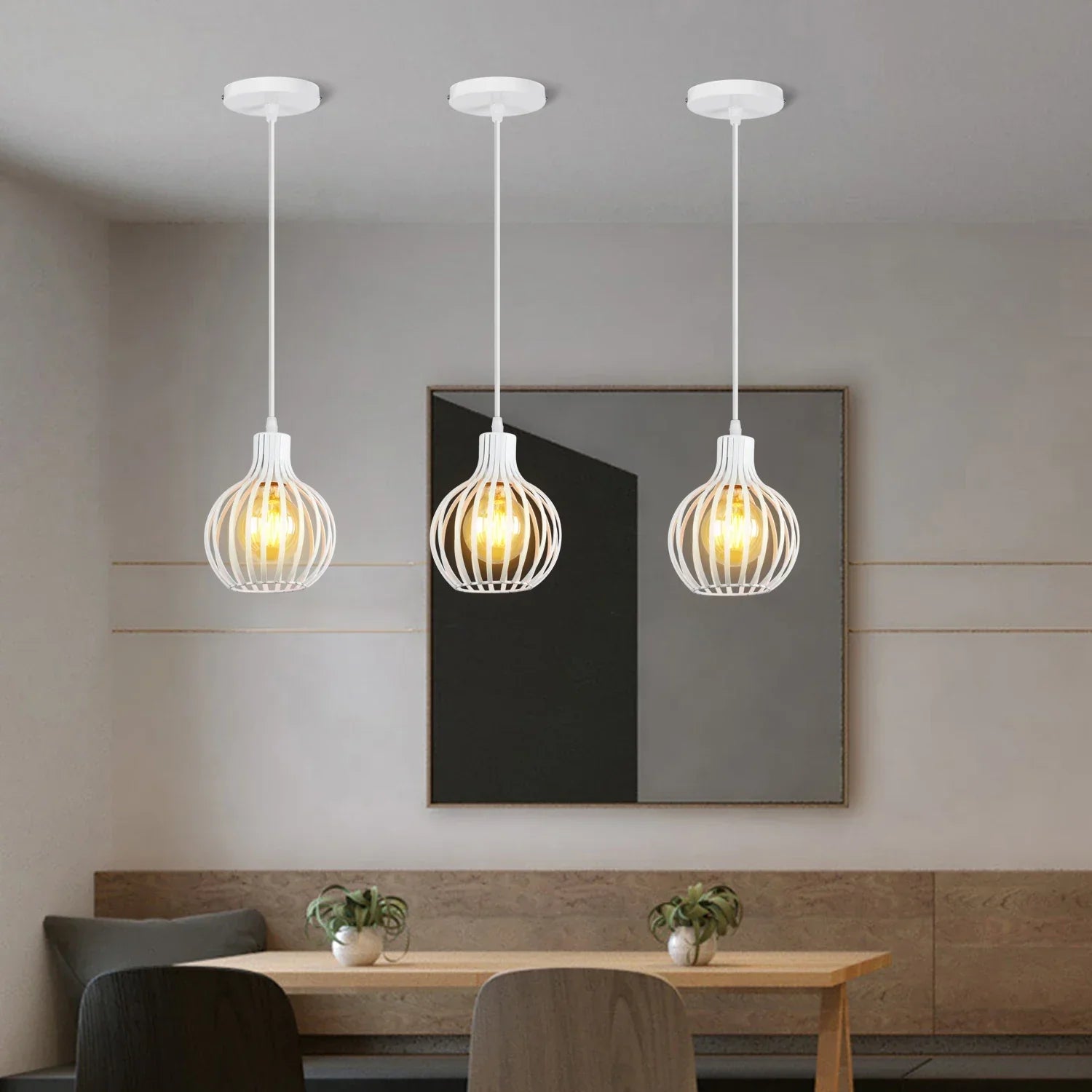 Retro Industrial Pendant Light: Modern Loft Hanging Lamp for Home Decor and Ceiling Lighting