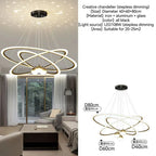 Modern Nordic Indoor LED Starry Sky Ceiling Chandelier