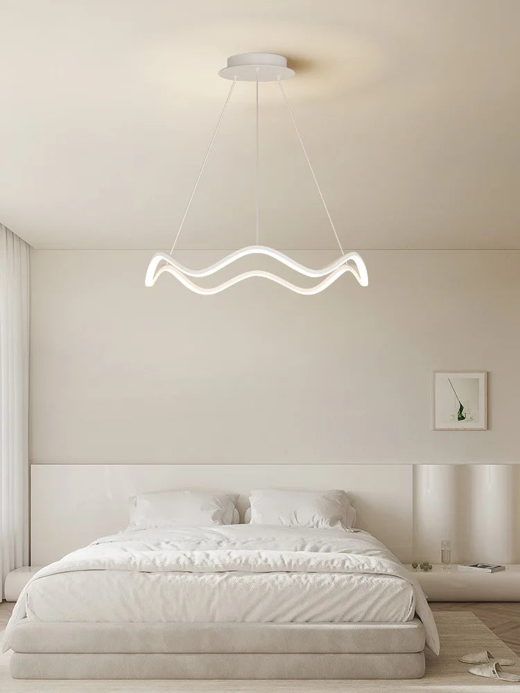 Circle Wave LED Pendant Chandelier for Modern Living Dining Bedroom Lighting