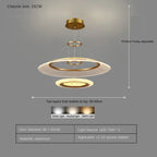 LED Ring Chandelier: Luxury Living Room Lighting Fixture