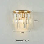 Retro Crystal Ceiling Chandelier for Living Dining Room, Industrial Vintage Hanging Light