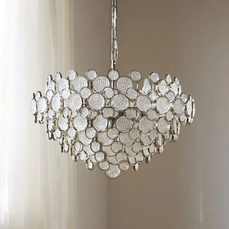Glass Led Chandelier: Modern Luxury Designer Pendant Lights for Living Room, Bedroom, Study