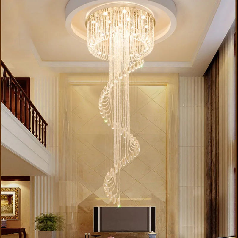 LED Crystal Chandelier Lighting for Living and Dining Room