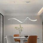 Modern Pendant Lighting 120cm Black Gold Gray White Fixture for Living Room and Kitchen