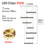 Luxury Crystal Chandelier Modern Led Lighting for Ining Room Staircase Villa Hall