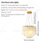 Nordic Shell Chandelier: Modern, Creative, & Luxurious Lighting for Living, Dining & Bedroom