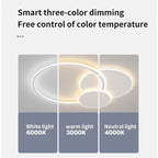 LED White Ceiling Chandelier with Remote Control