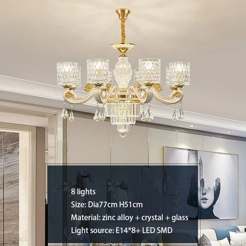 Luxury Crystal Chandeliers: Elegant LED Lighting for Home and Hotel Decor