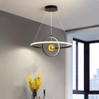 Circular Iron Ball Pendant Chandelier LED Lighting Fixtures