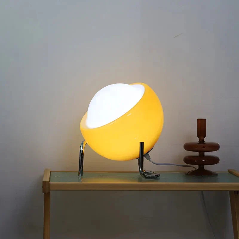Glass Table Lamp: Nordic LED Retro Night Light for Bedroom and Living Room