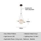 Nordic Globe Acrylic LED Chandelier Room Decor BED Lights