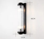 Black Gold Crystal Wall Sconce LED Light for Bedroom Living Room Home Décor