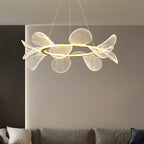 LED Flower Chandelier: Luxury Acrylic Pendant Lamp for Modern Living, Bedroom, Kitchen, Dining Room