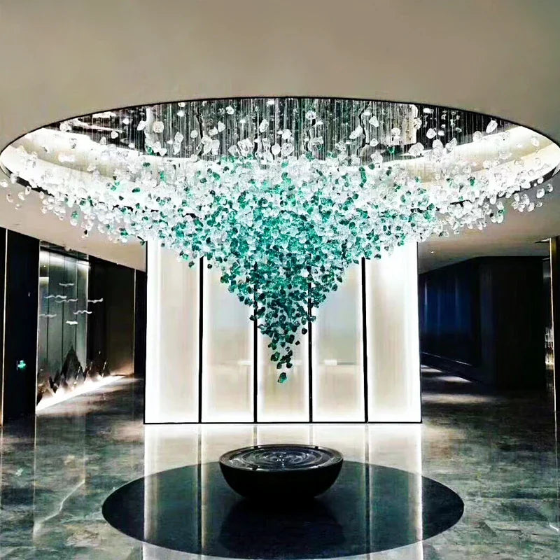 Luxury Crystal LED Chandeliers for Living Room Villa & Hotel Hall