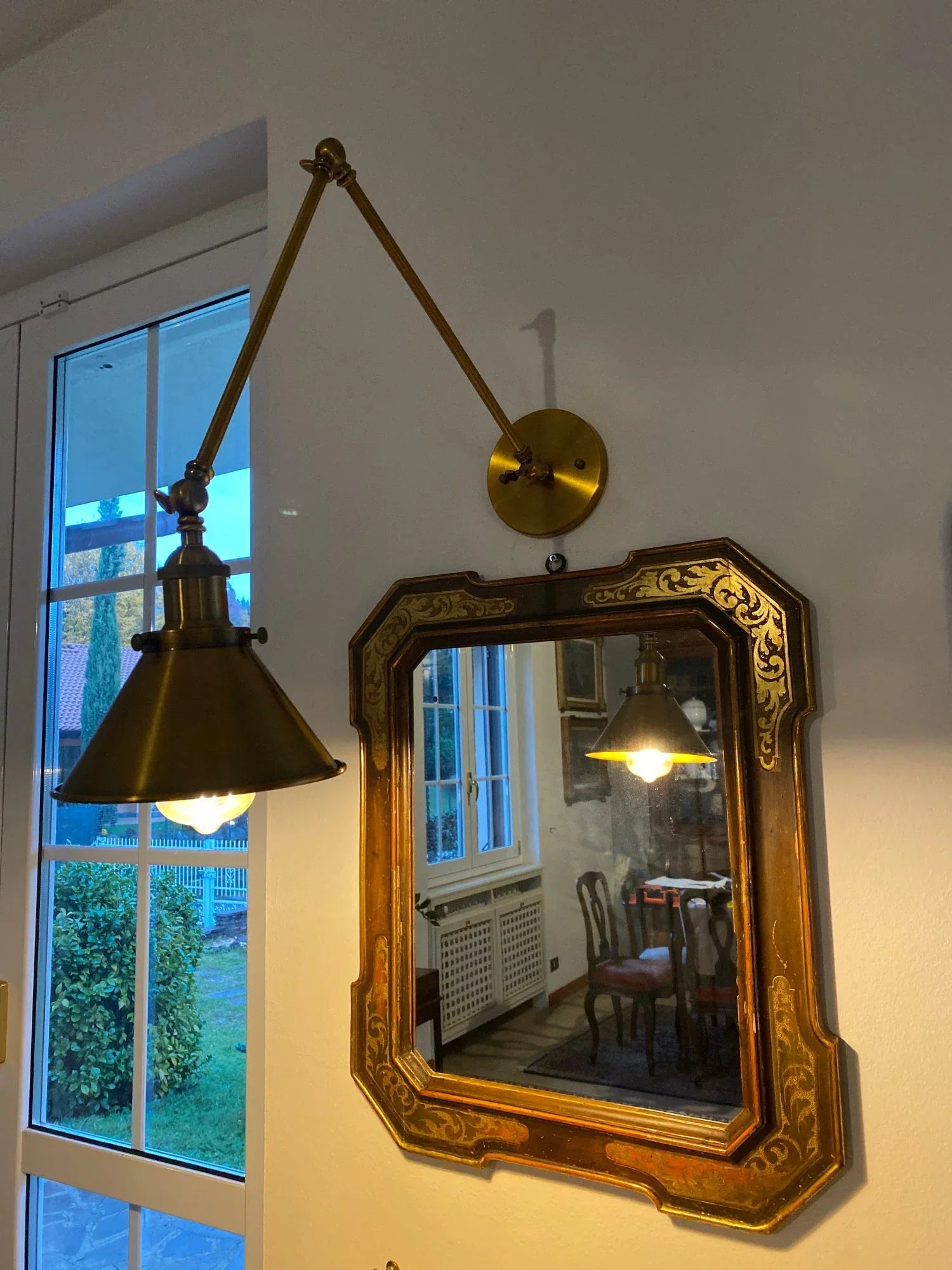 Vintage Long Arm Wall Sconce for Bedroom and Indoor Corridors