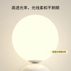 LED Wall Light Red Green White Metal Kids Room Lamp White Acrylic Ball