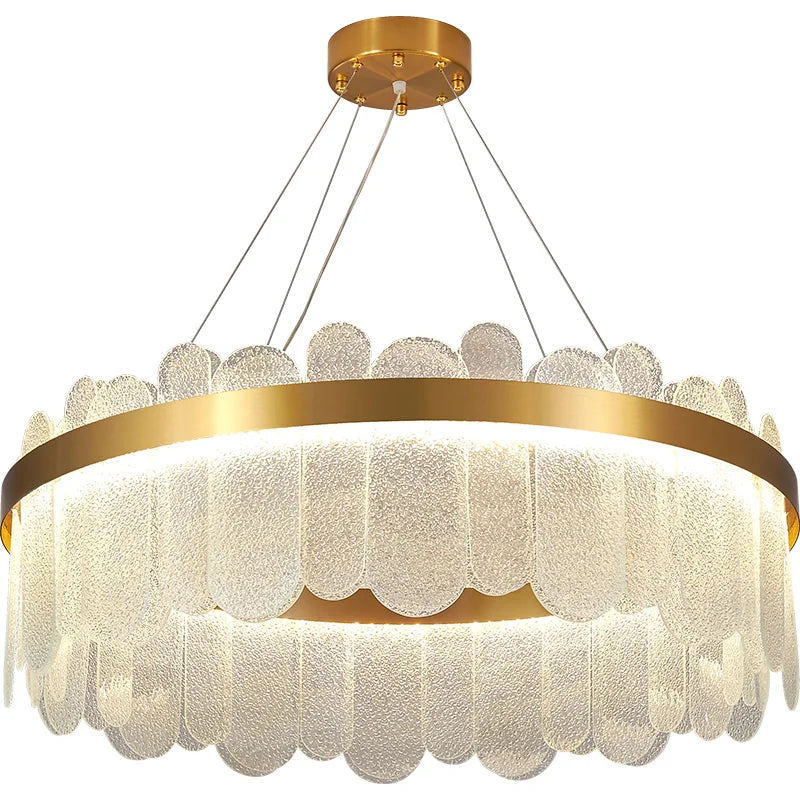 Modern Crystal Glass Chandelier Light for Living Room Dining Bedroom Kitchen Décor
