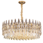 Crystal Chandelier Duplex Spiral Staircase Post-modern Luxury Light
